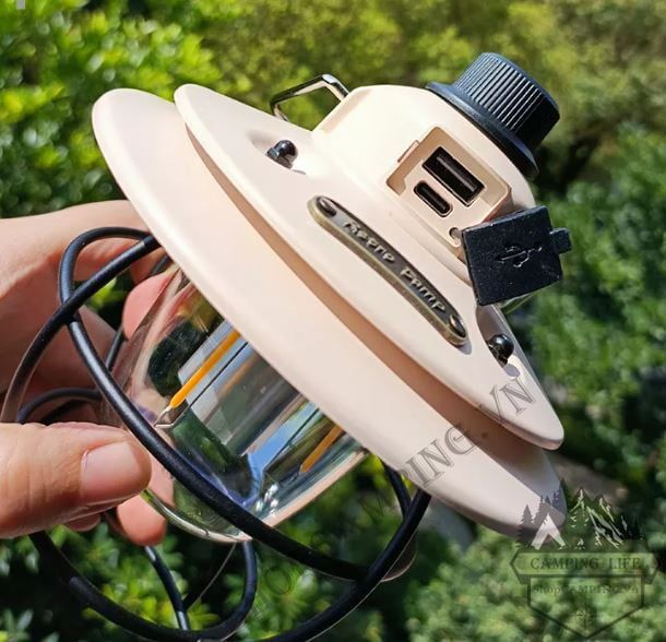 Đèn cổ Retro Lamp phong cách Vintage cổ điển, đèn treo lều, đèn cắm trại, dã ngoại