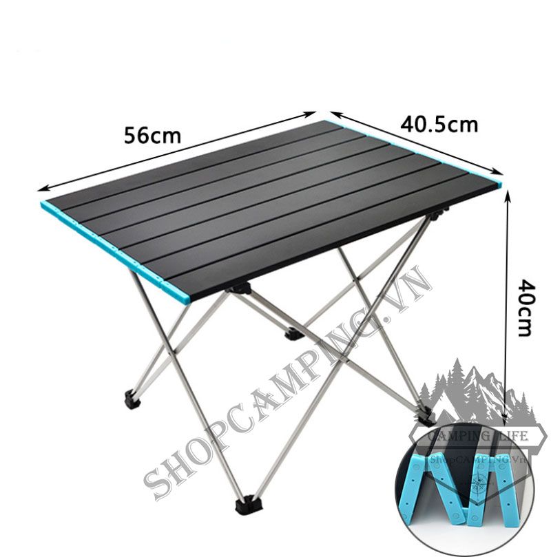 Bàn nhôm gấp gọn dã ngoại đủ size, bàn xếp gọn cắm trại, du lịch, dã ngoại