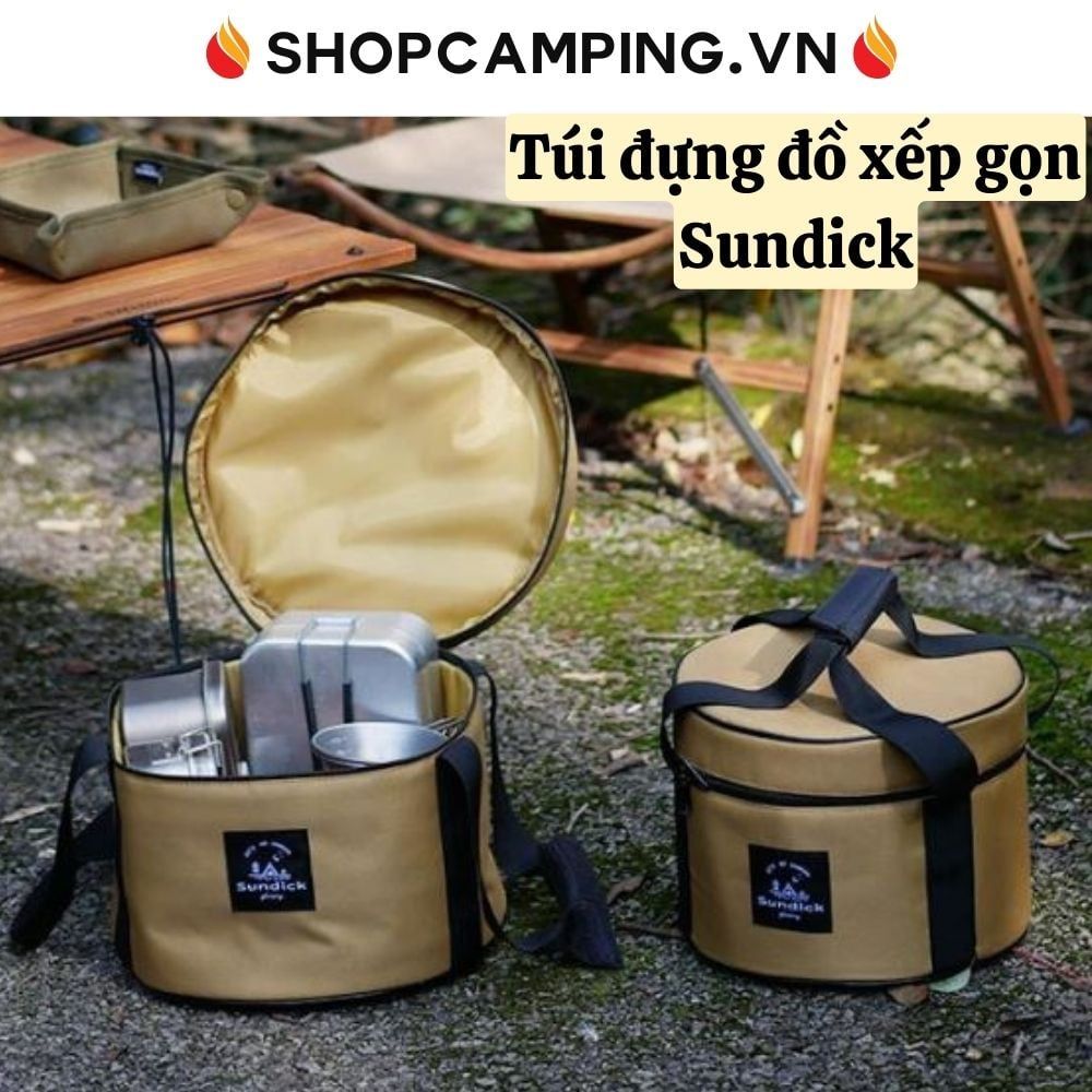 Túi đựng đồ xếp gọn Sundick tròn dành cho cắm trại, dã ngoại