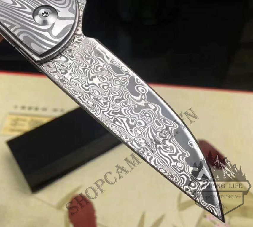 Dao xếp đa năng Mini Damascus
