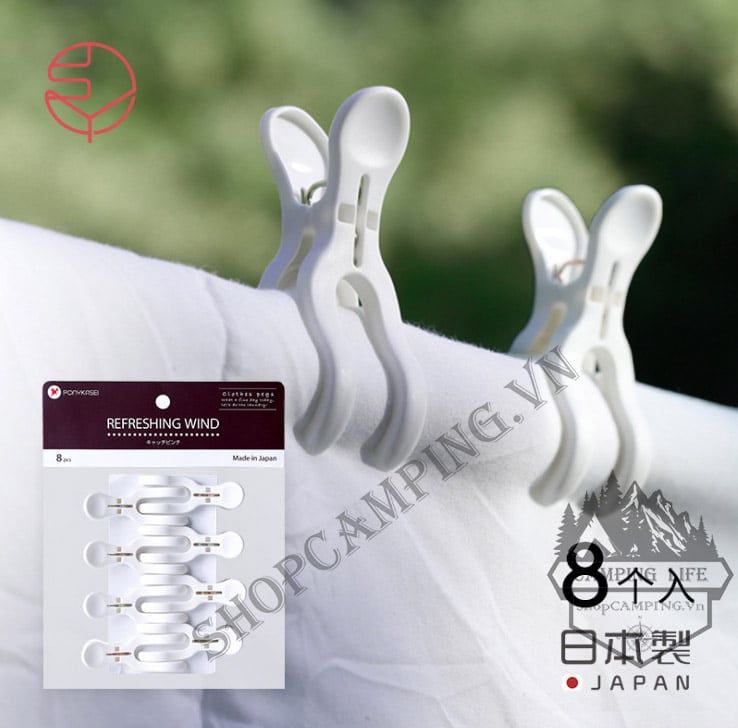 Kẹp phơi đồ cao cấp đa năng Nhật Bản (Set 8 cái)