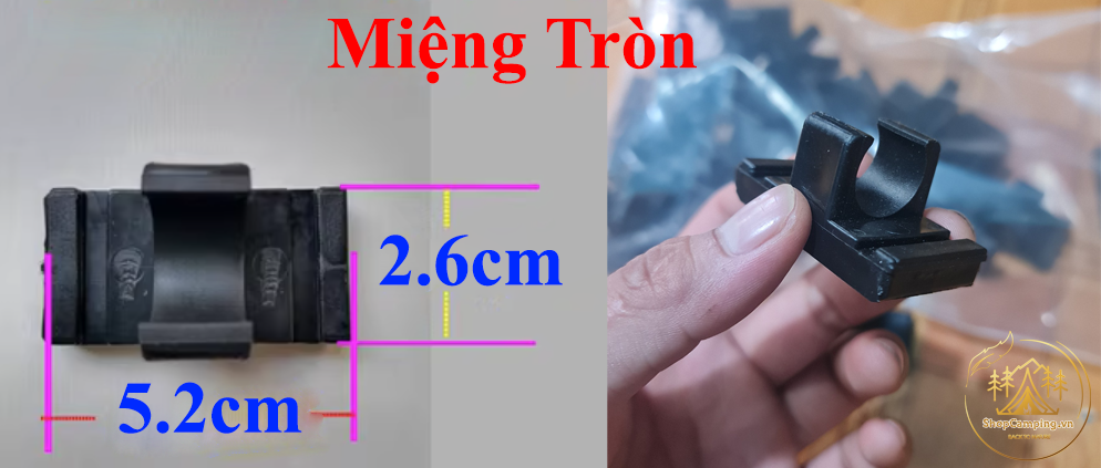 Phụ kiện cố định mặt bàn sắt, nút cố định mặt bàn cuộn cắm trại dã ngoại (bộ 2 nút)
