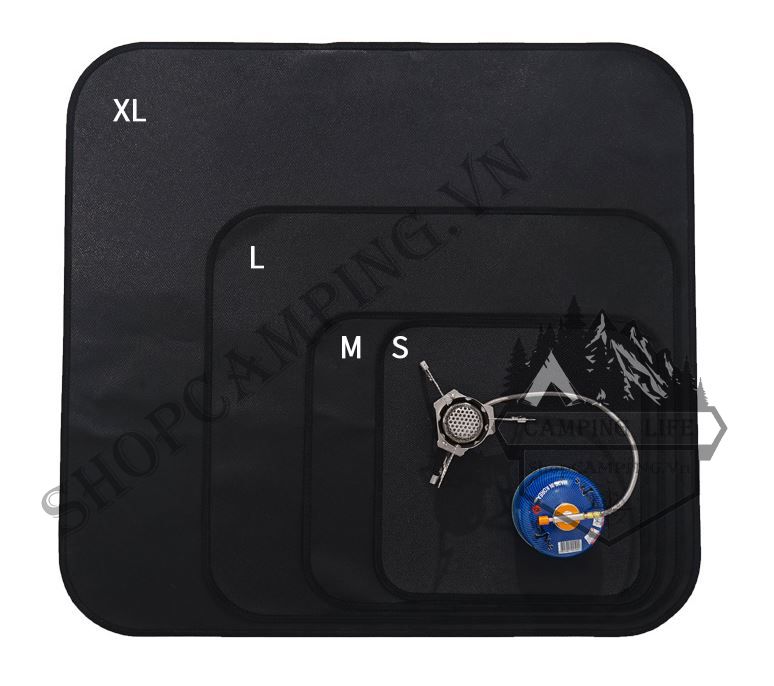 Thảm chống cháy cỏ sợi thủy tinh phủ silicon CLS, tấm thảm chịu nhiệt cao nấu nướng, cắm trại