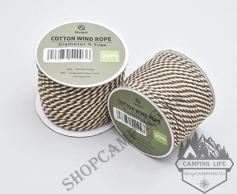 Dây căng lều,tăng dây dù cotton dành cho cắm trại glamping