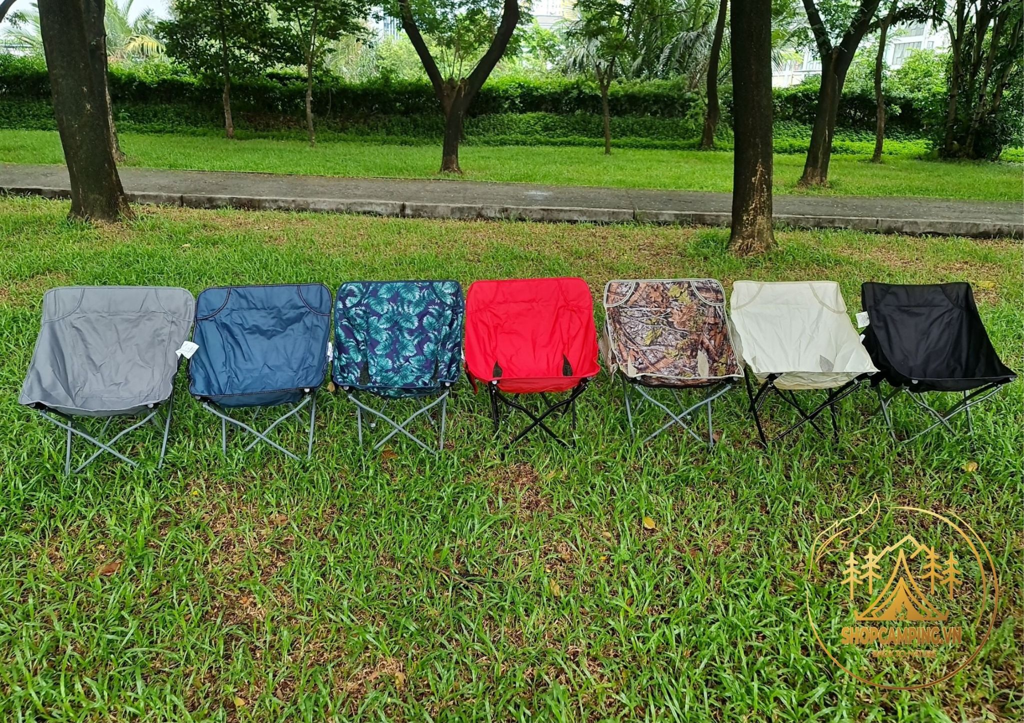 Ghế xếp dã ngoại, ghế gấp gọn Hitorhike khung thép chịu tải 120kg, ghế xếp gọn cắm trại, du lịch
