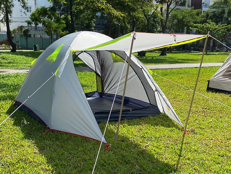 Lều cắm trại 3- 4 người, lều dã ngoại, du lịch, treckking 2 lớp chống thấm nước.