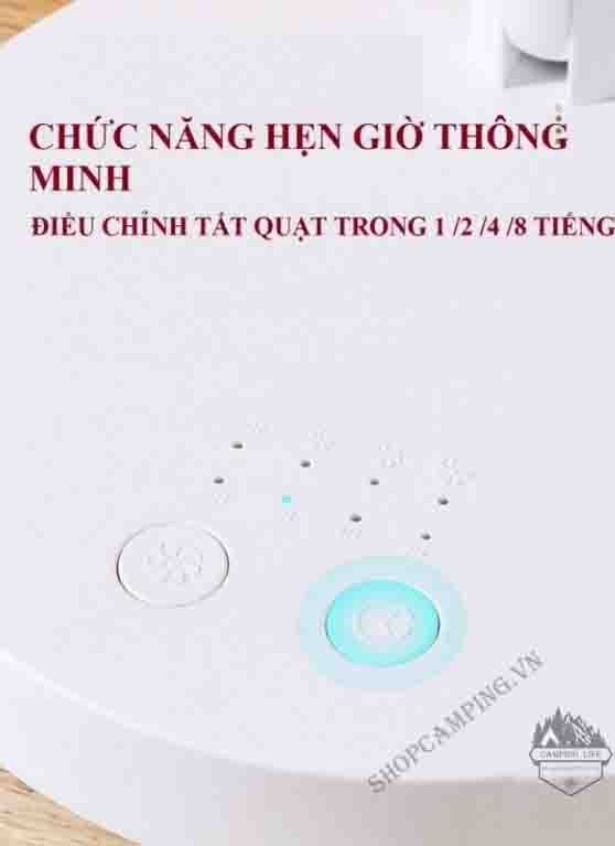 Quạt Tích Điện Gấp Gọn Đa Năng 4 Chế Độ