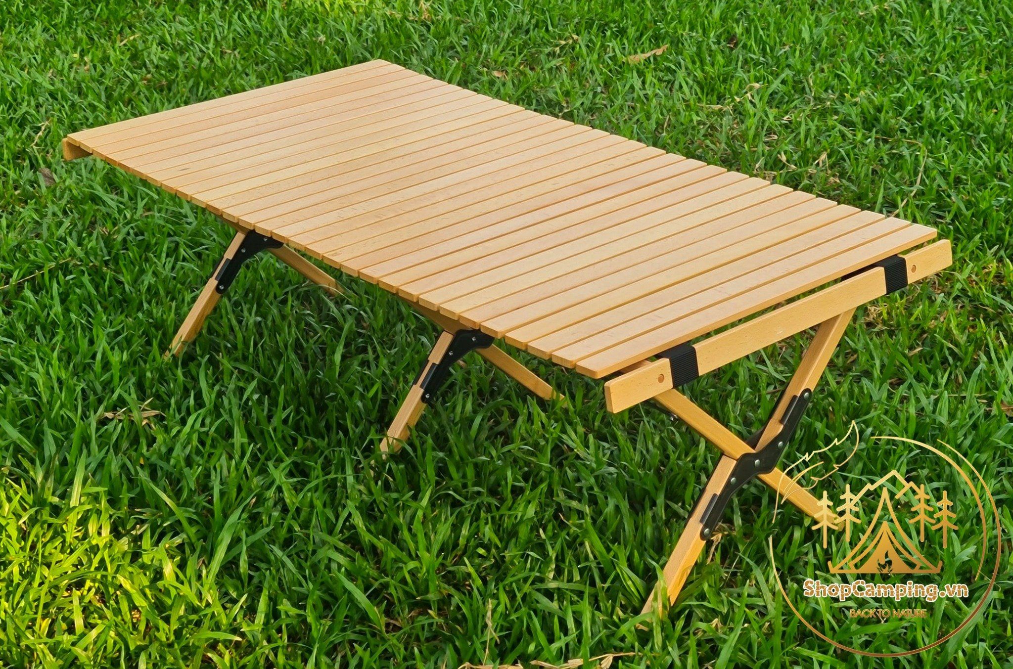 Bàn gỗ Beech gấp gọn cắm trại dã ngoại, gỗ Beech chất lượng cao