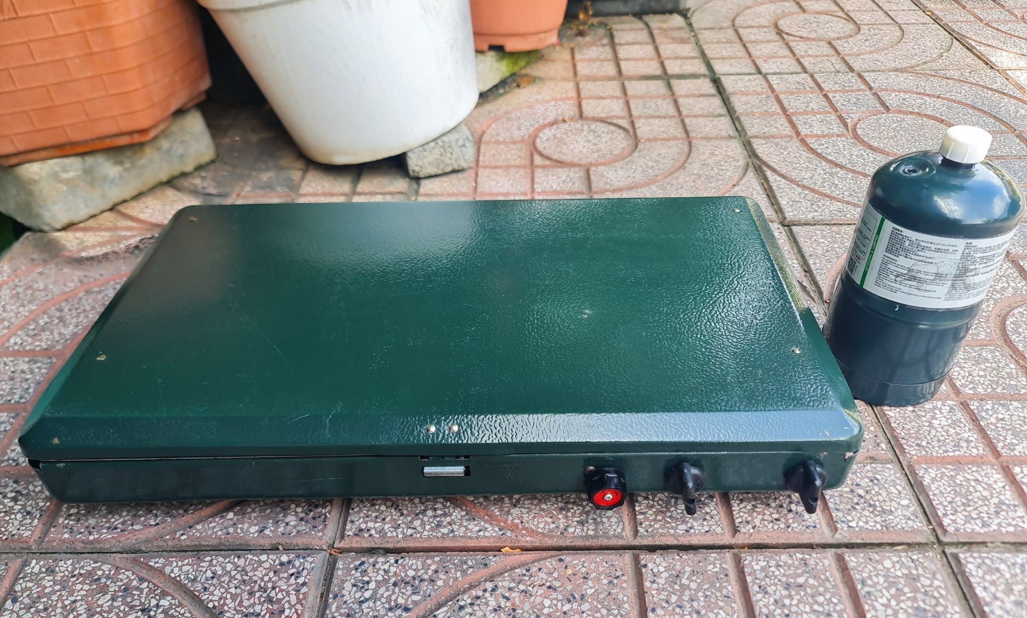 Bếp gas Vintage Coleman Stove 2 Burner Propane (Thanh lý)- Kèm bình gas