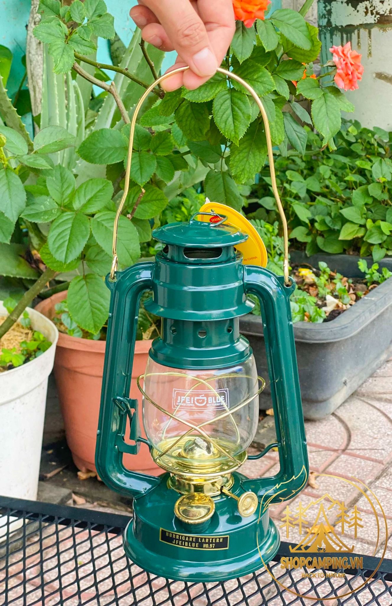 Đèn bão JFEIBLUE, Đèn măng xông cổ điển decor trang trí nhà cửa