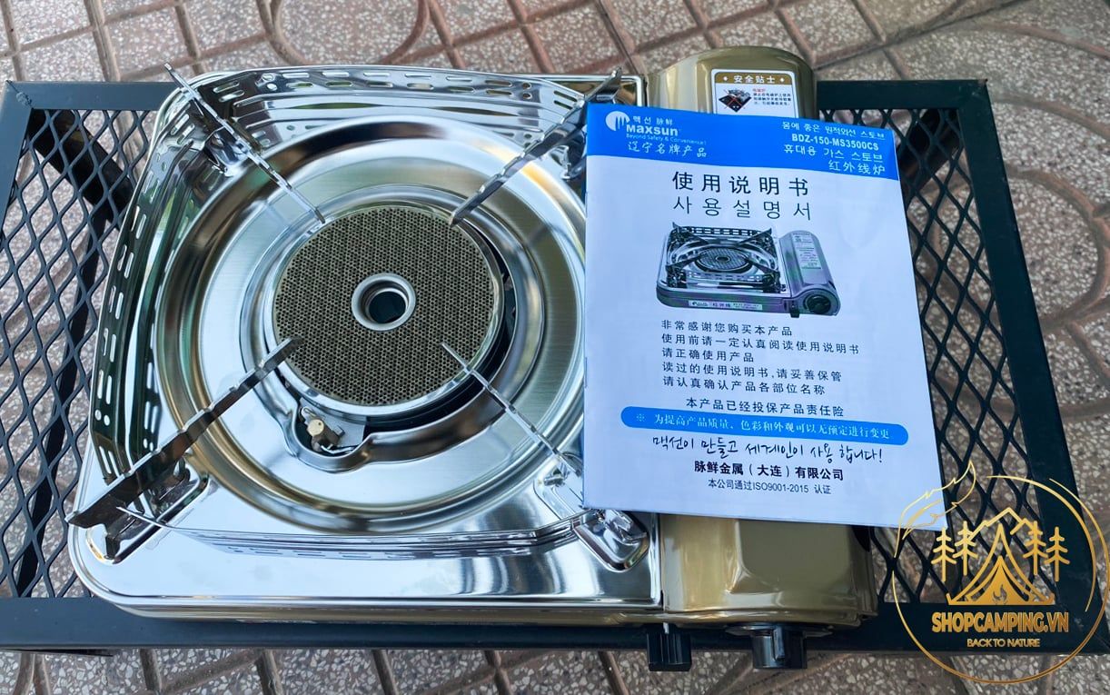 Bếp ga mini hồng ngoại Maxsun MS-3500CS Plus công suất cao, tiết kiệm nhiên liệu (hàng nhập khẩu)