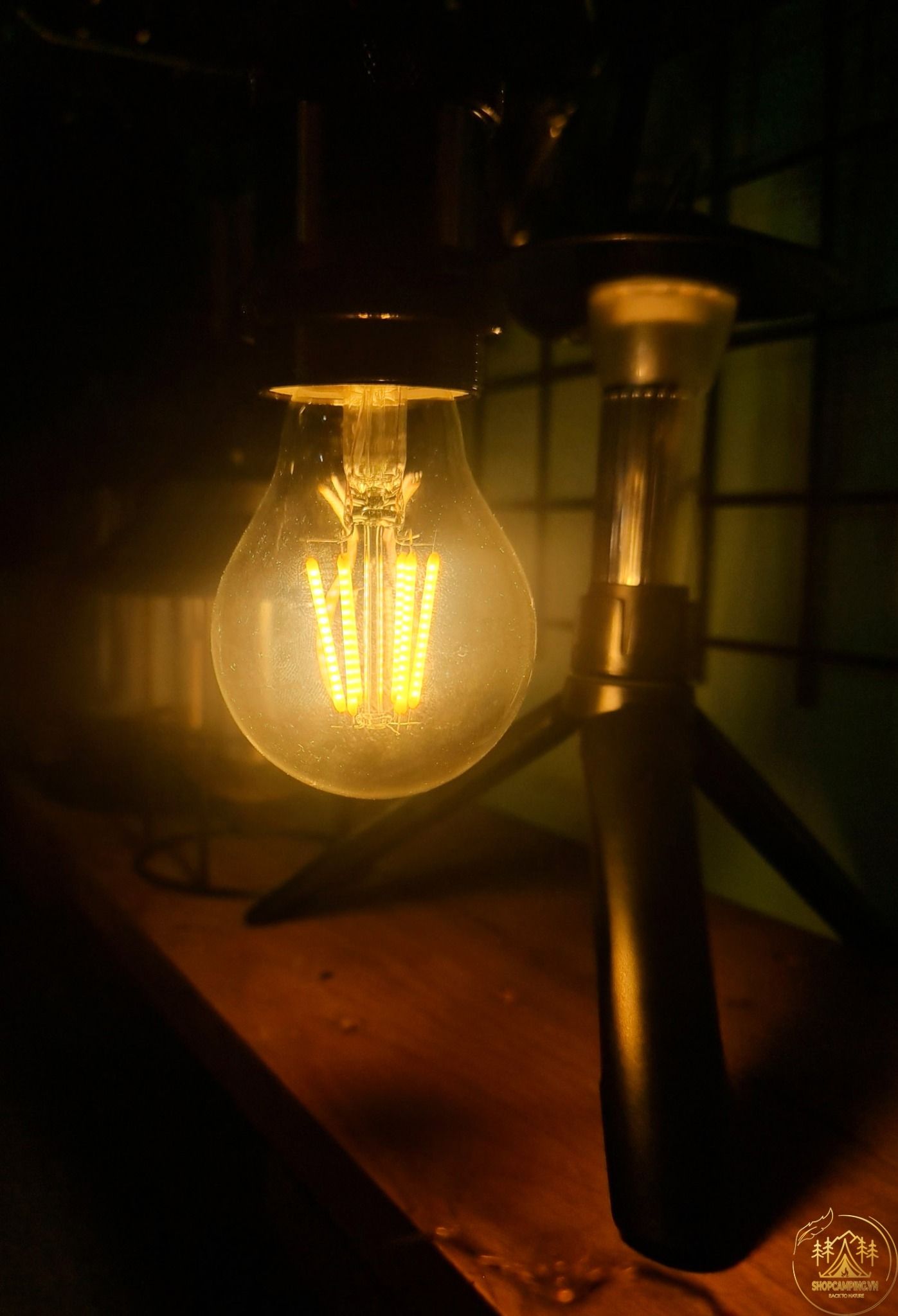  Bóng đèn led Edison A60 công suất 6w dc12v, bóng led ánh sáng vàng đui e27 chống ngược cực 
