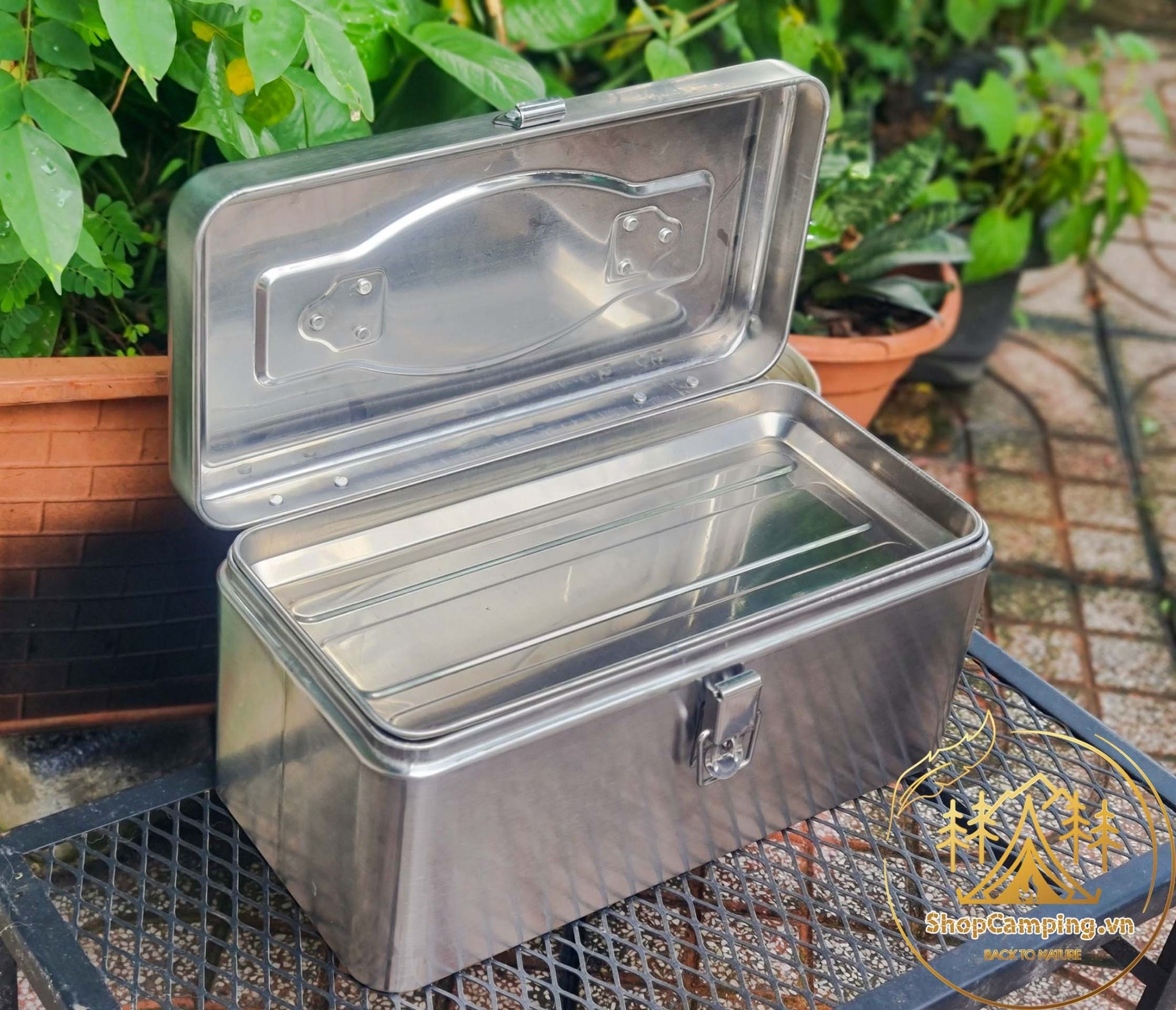 Hộp đựng gia vị Inox kèm hũ đựng tiện dụng dành cho cắm trại dã ngoại