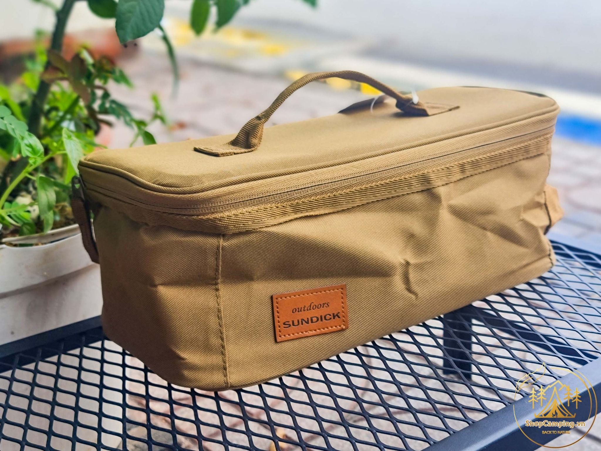 Túi đựng đồ gấp gọn Sundick, túi đựng dụng cụ size 34x14x14cm cắm trại dã ngoại