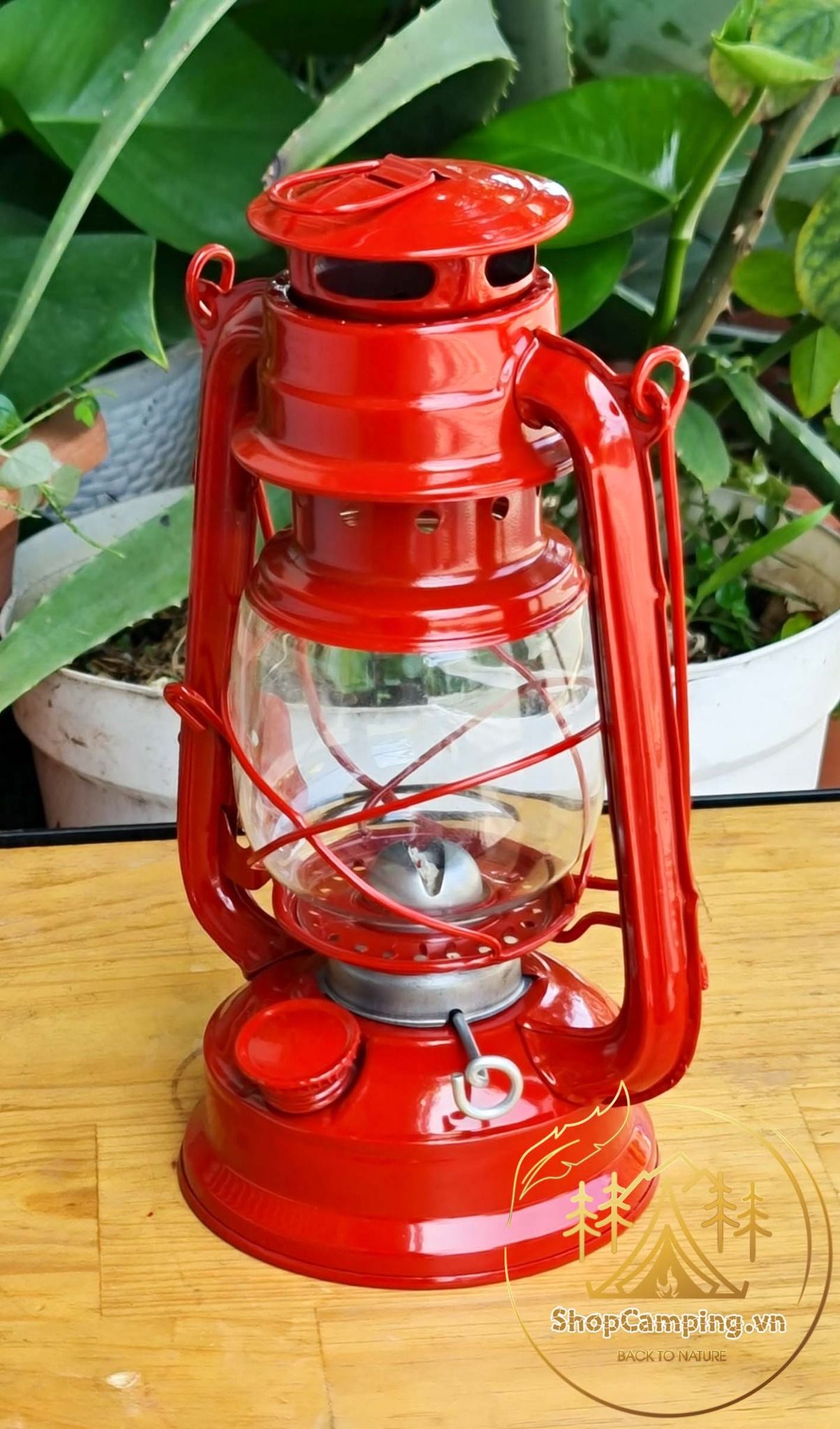Đèn bão đèn dầu size trung decor trang trí nhà cửa, đèn măng xông cắm trại dã ngoại phong cách cổ điển