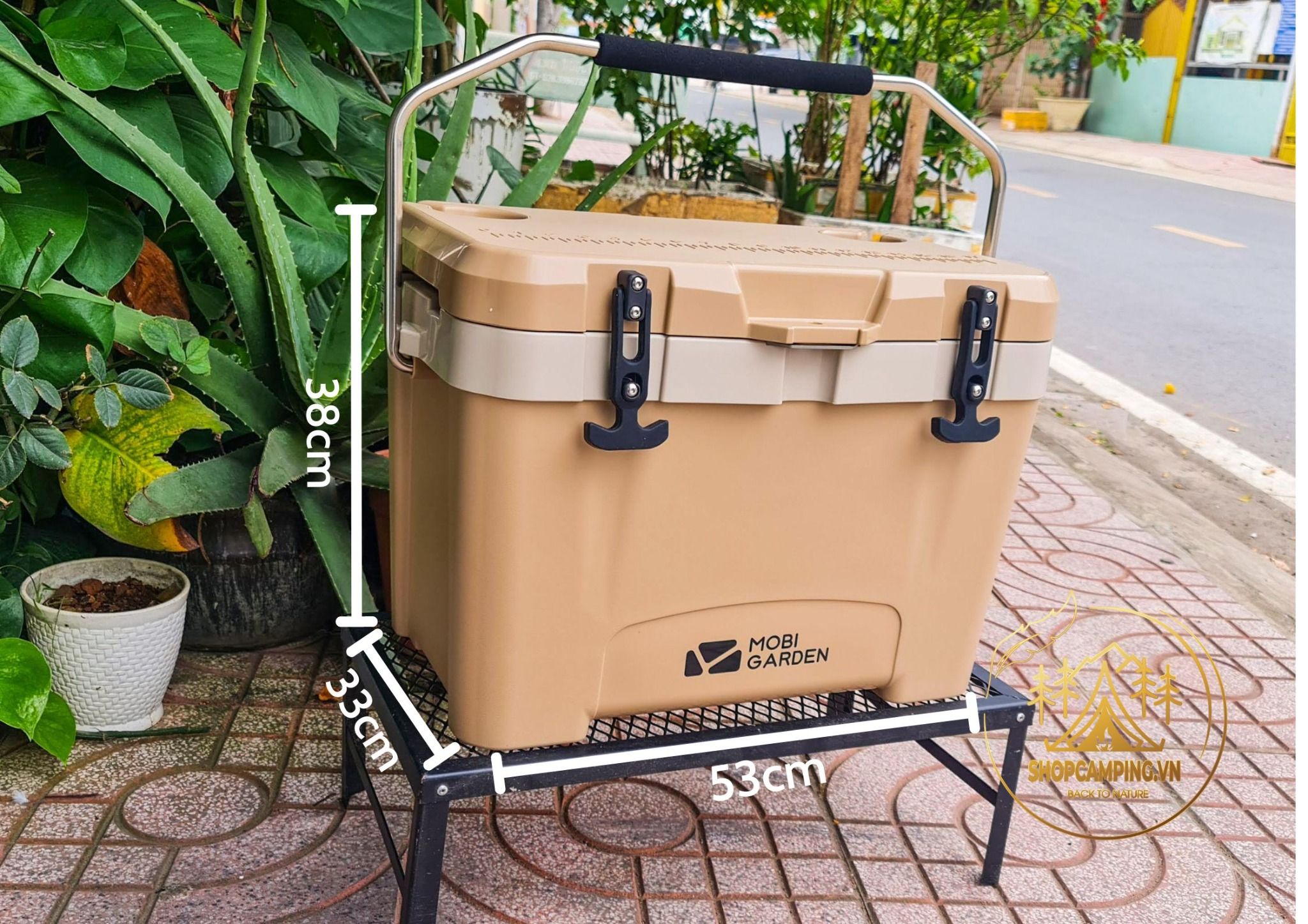 Thùng đá giữ nhiệt 25L MOBI GARDEN/ Mountaitnhiker dành cho cắm trại dã ngoại