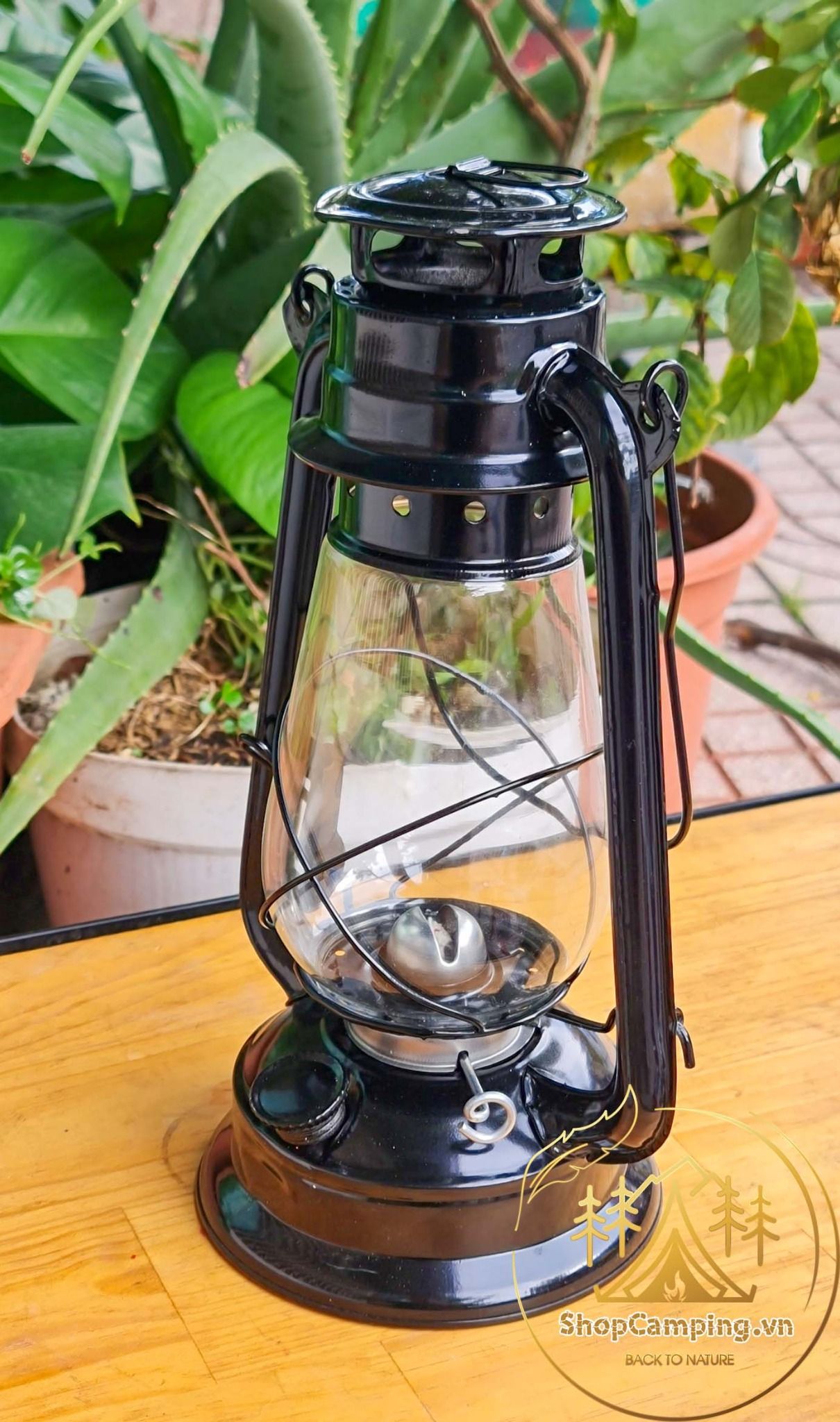 Đèn bão đèn dầu size lớn 31cm decor trang trí nhà cửa, đèn măng xông cắm trại dã ngoại cổ điển