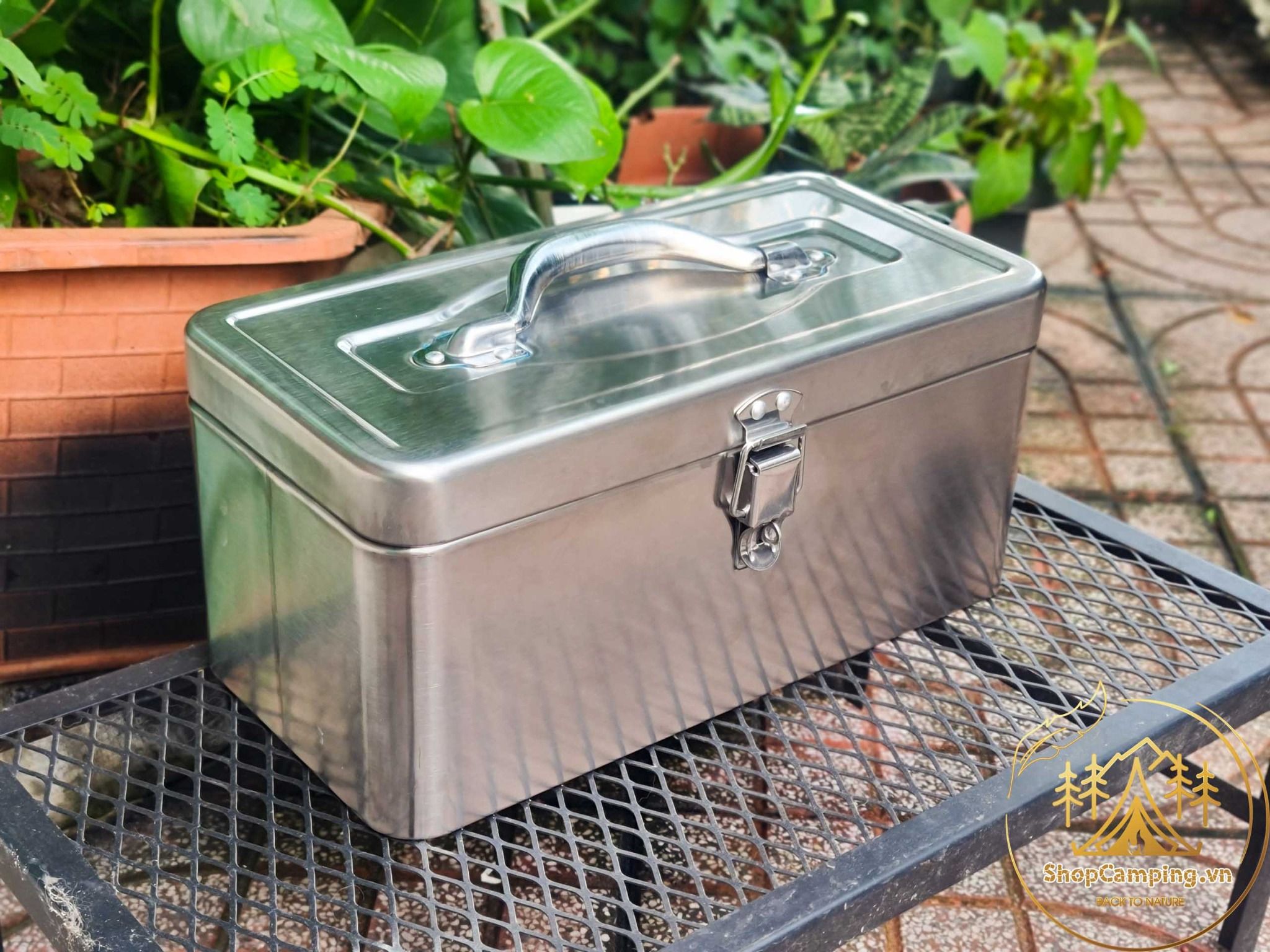 Hộp đựng gia vị Inox kèm hũ đựng tiện dụng dành cho cắm trại dã ngoại