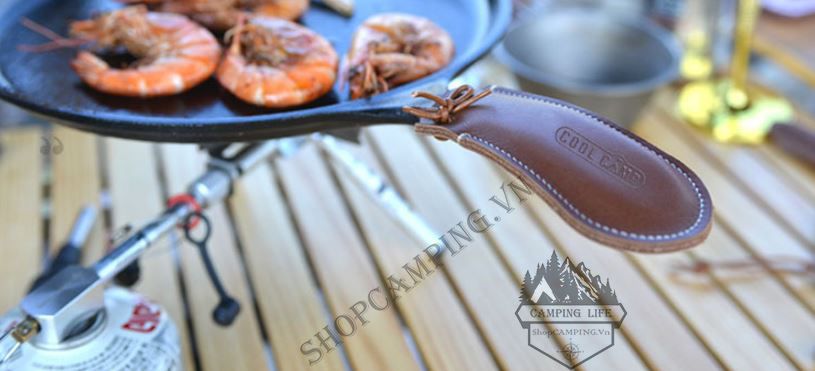 Bao da Coolcamp bọc cán chảo PU dây chống trơn trượt nhà bếp chịu nhiệt