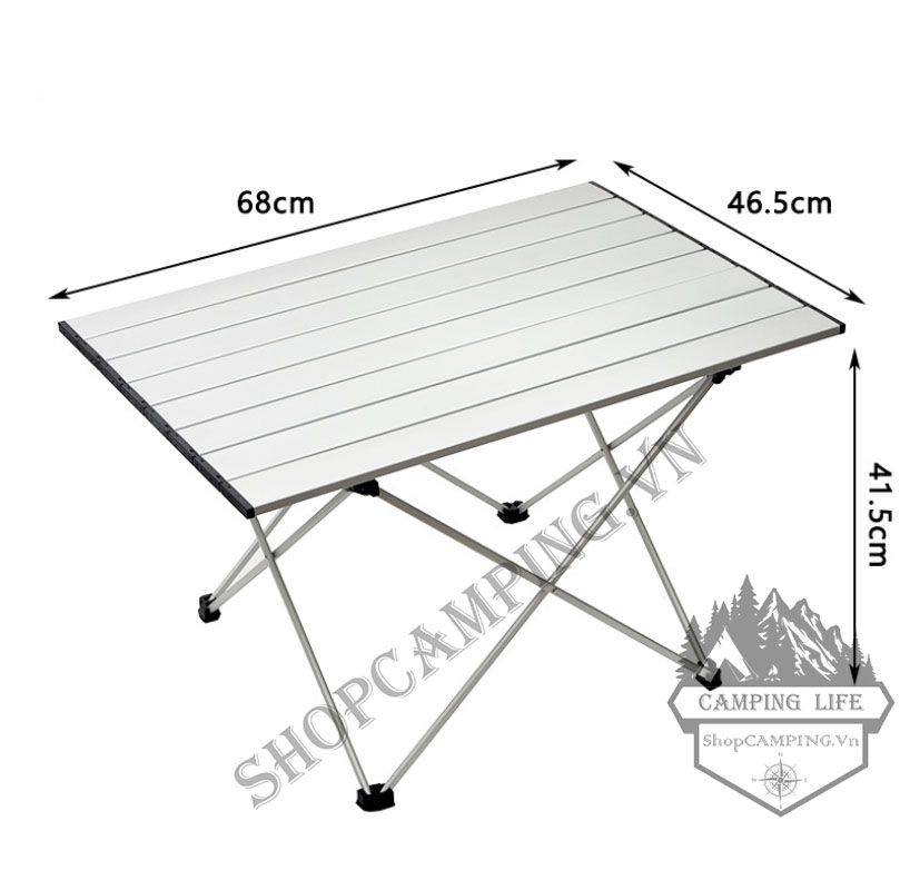 Bàn nhôm gấp gọn dã ngoại đủ size, bàn xếp gọn cắm trại, du lịch, dã ngoại