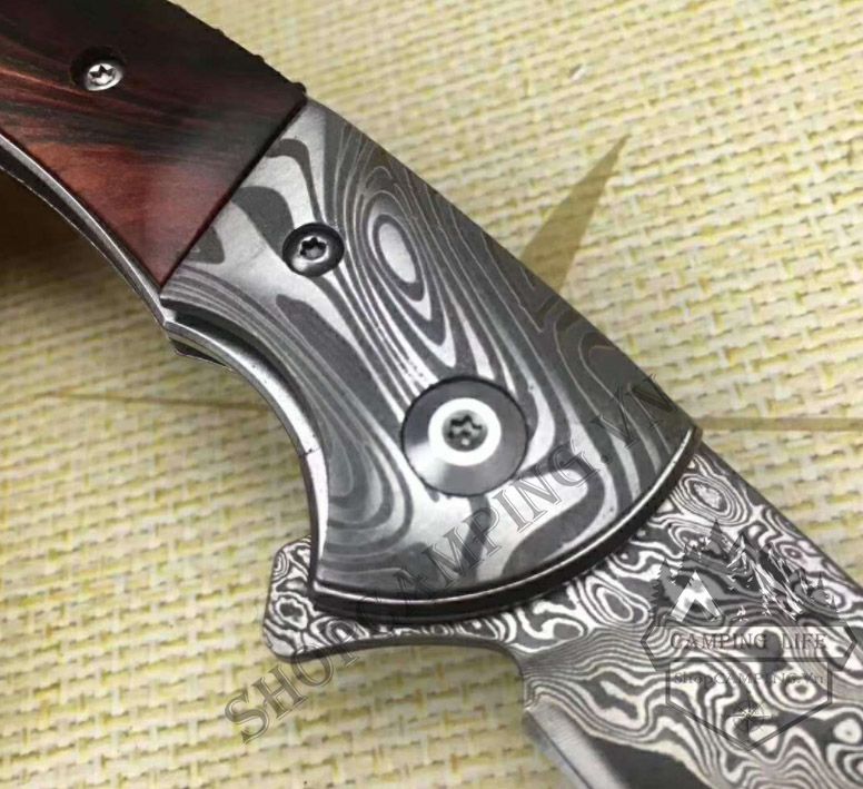 Dao xếp đa năng Mini Damascus