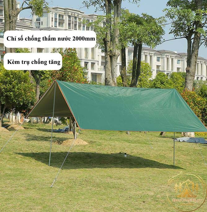 Bộ tấm tăng Top Lander 3x4m và 3x5m,tấm tăng bạt che nắng, mưa, bộ tăng trụ dã ngoại, cắm trại