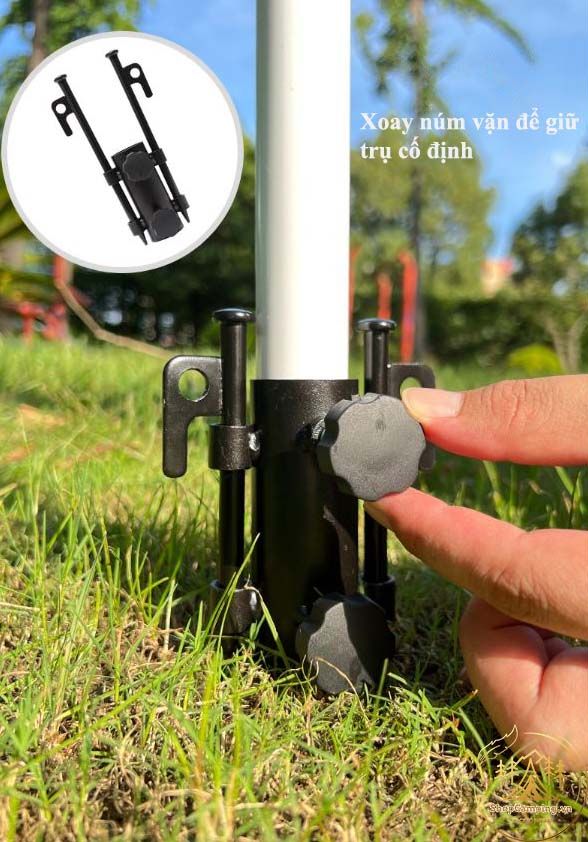 Ống cố định trụ tăng lều dành cho cắm trại dã ngoại
