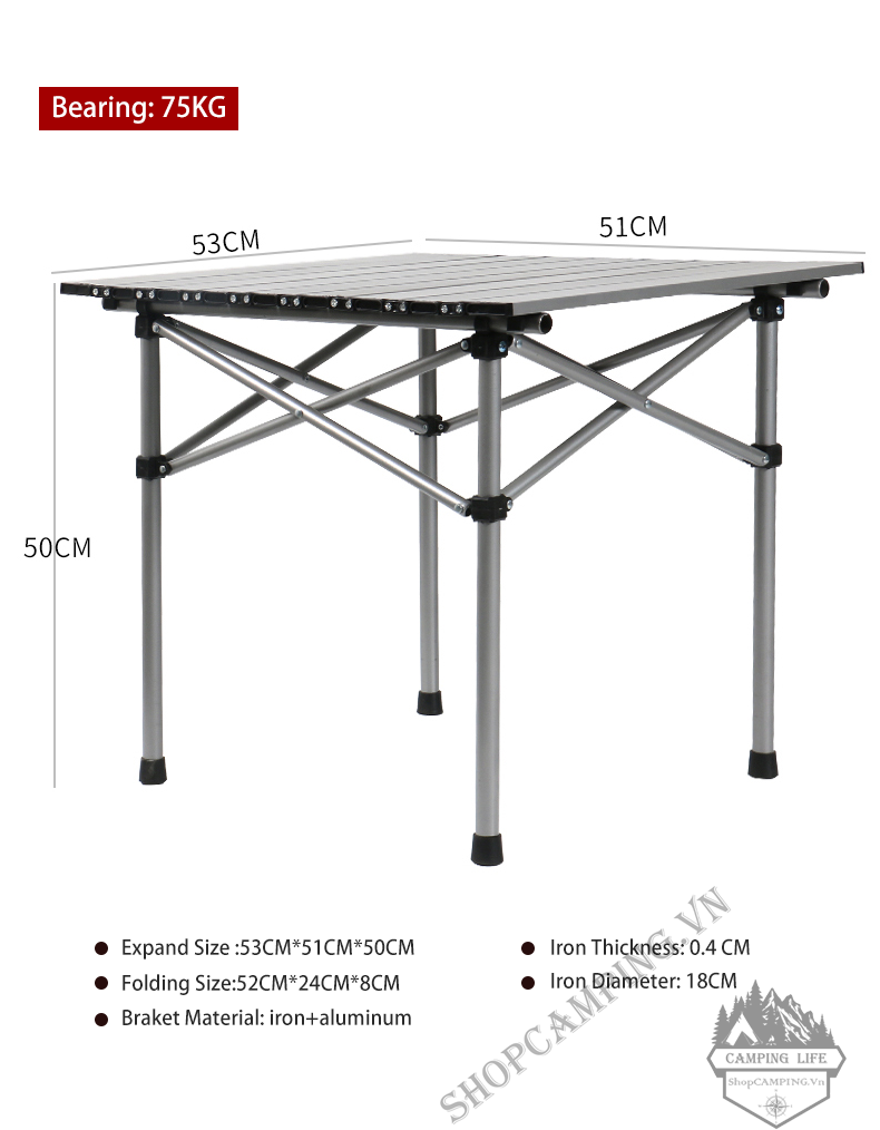Bộ bàn ghế đen xám xếp gấp gọn bỏ túi.Bàn xếp dã ngoại,cắm trại,du lịch ngoài trời