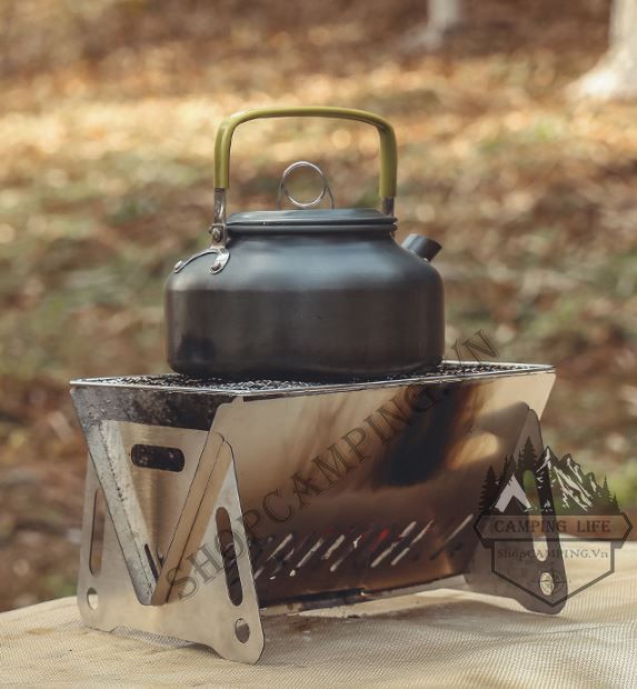 Bếp nướng BBQ, bếp nướng than hoa dã ngoại Mini dành cho 2-3 người (615)