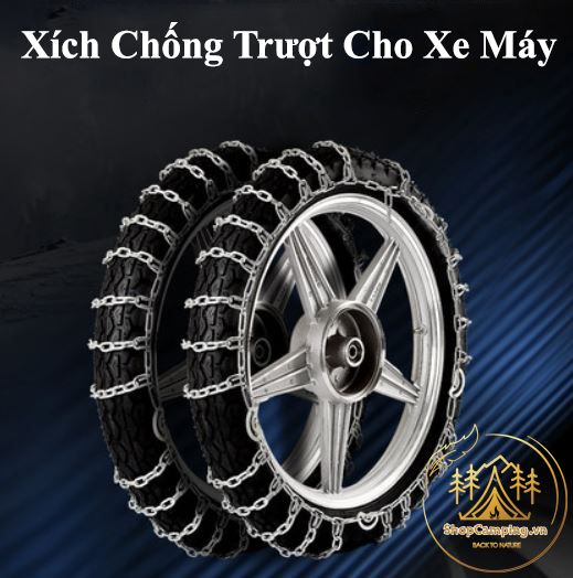 Xích bó lốp xe máy, xích quấn lốp chống trơn trượt