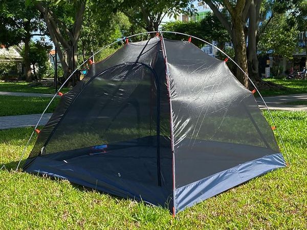  Lều cắm trại 3- 4 người, lều dã ngoại, du lịch, treckking 2 lớp chống thấm nước. 