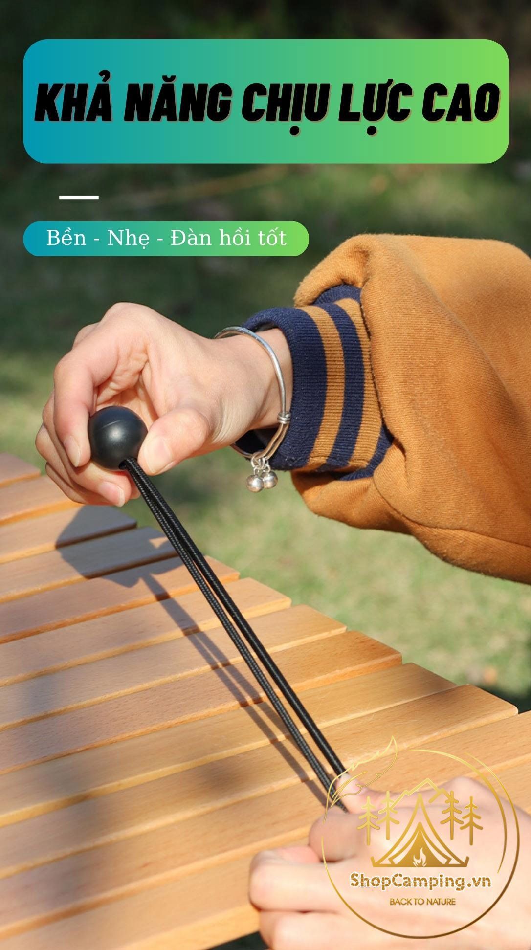 Combo 5 dây thun buộc đồ Ball Bungee đa năng, dây cột đồ tiện dụng cắm trại dã ngoại, du lịch Camping VietNam