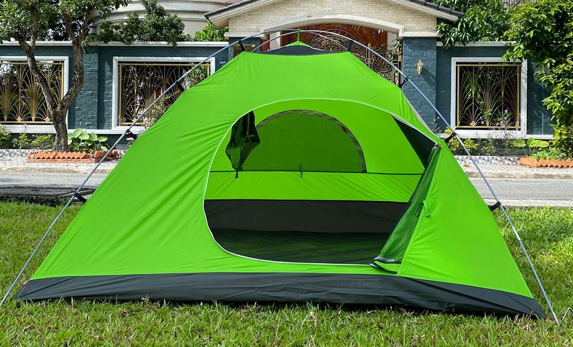 Lều cắm trại 2 lớp dành cho 4-6 người, lều du lịch, dã ngoại.