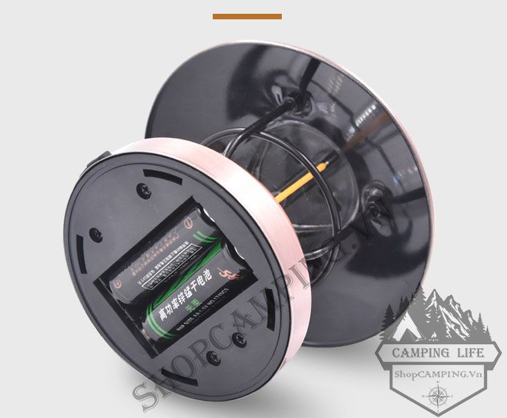 Đèn cổ Vintage Lights pin AA và cổng usb, đèn treo dã ngoại cắm trạ