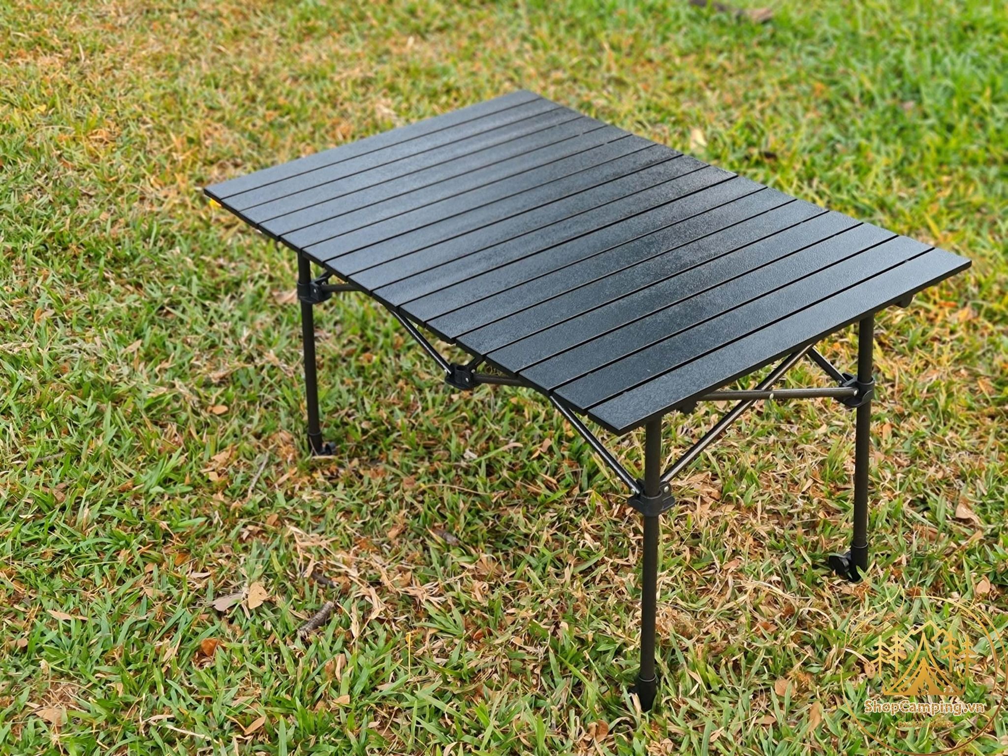 Bàn xếp dã ngoại, cắm trại mặt vân đá cẩm thạch, chịu lực lên đến 120kg