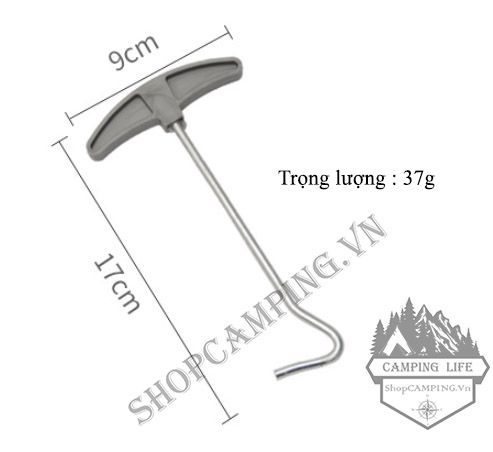 Cây rút cọc dành cho cắm trại phượt dã ngoại