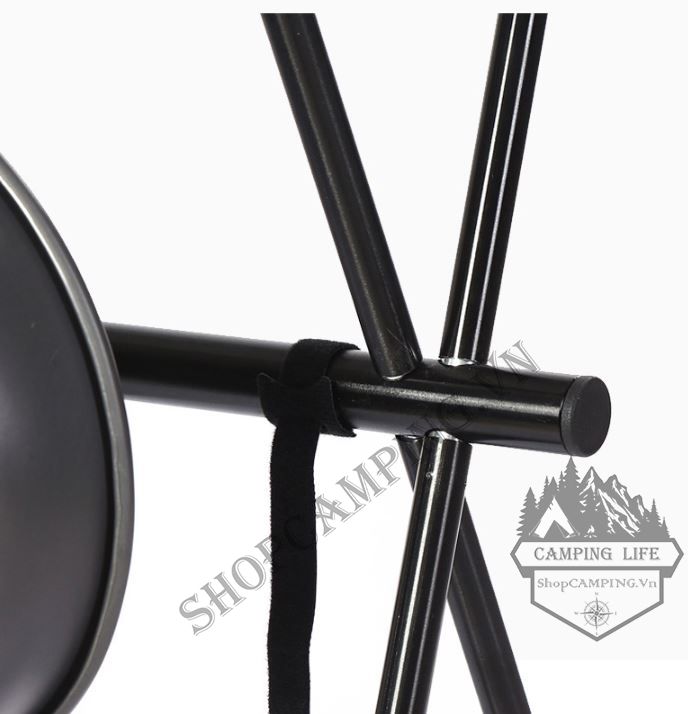 Giá treo đồ cắm trại gấp gọn 12 móc hợp kim nhôm, cây treo đồ dã ngoại có kệ lưới xếp gọn