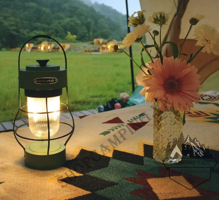 Đèn Retro Lamp L798 phong cách Vintage cổ điển giành cho cắm trại dã ngoại