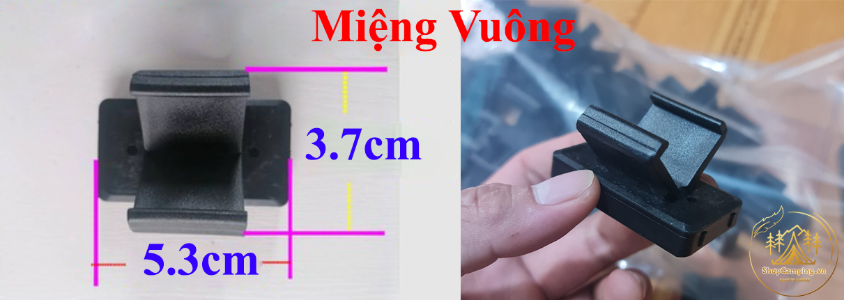 Phụ kiện cố định mặt bàn sắt, nút cố định mặt bàn cuộn cắm trại dã ngoại (bộ 2 nút)