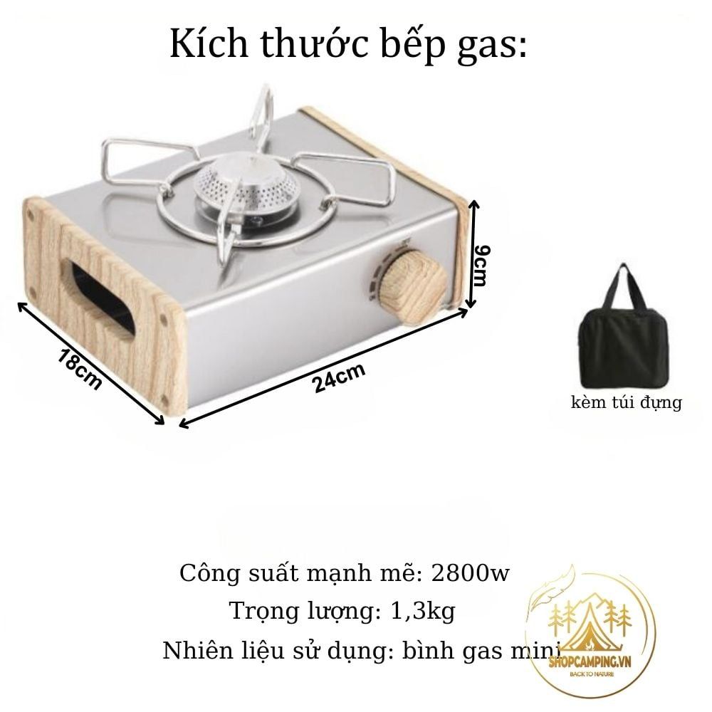 Bếp gas mini dã ngoại phong cách Hàn Quốc