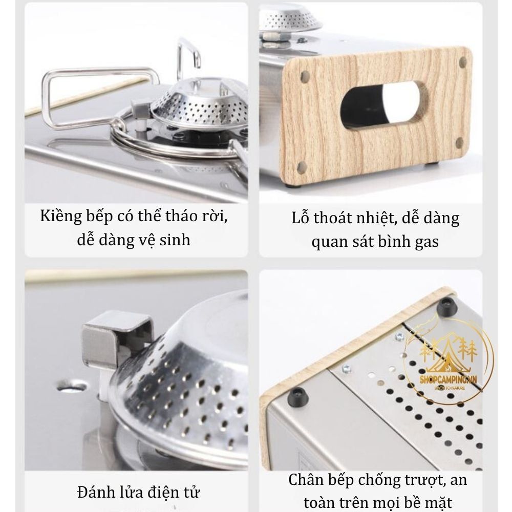 Bếp gas mini dã ngoại phong cách Hàn Quốc