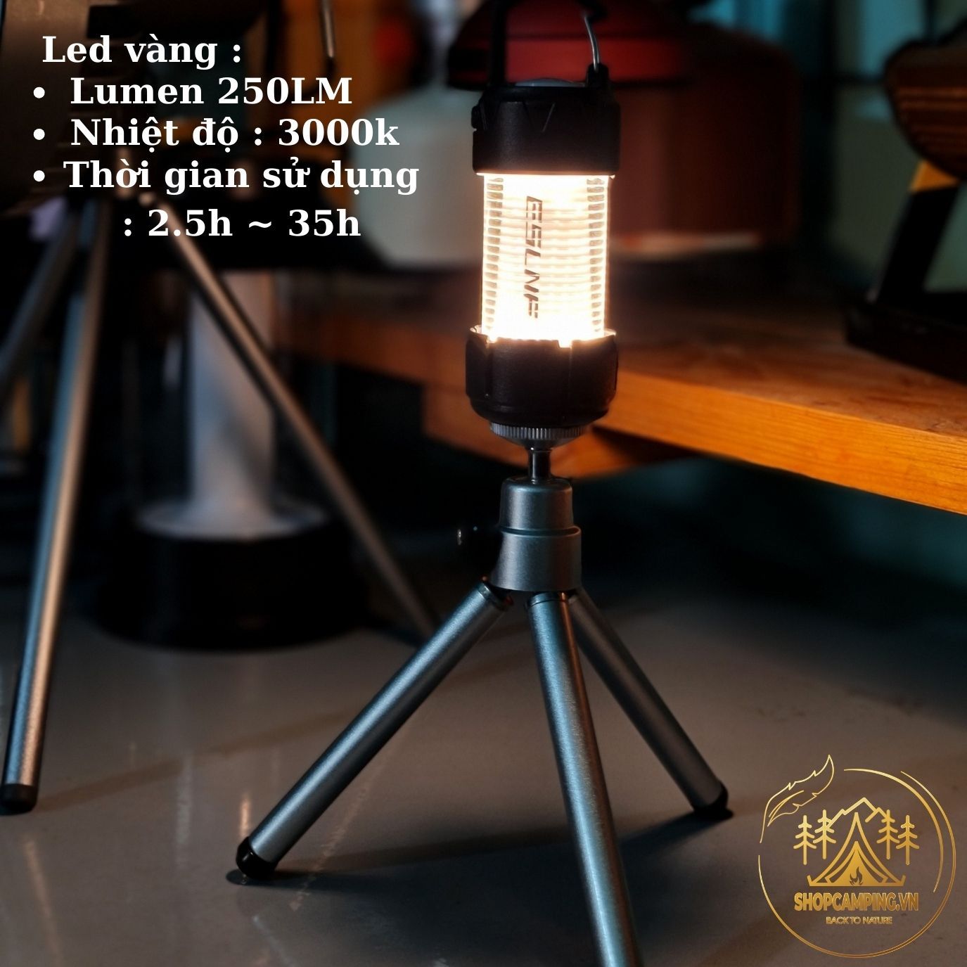 Đèn để bàn, đèn led, đèn treo lều ESLNF đa chức năng dành cho cắm trại dã ngoại