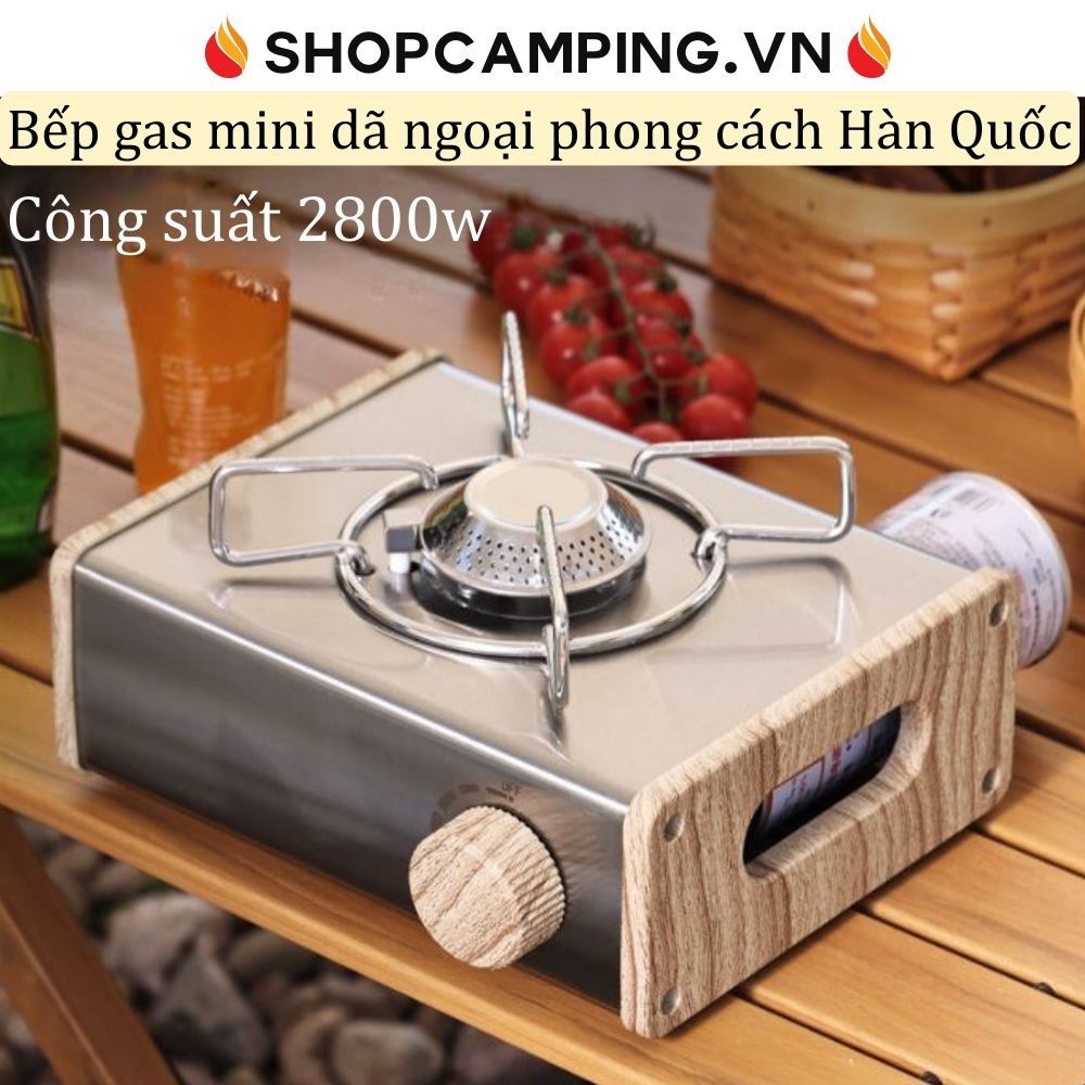 Bếp gas mini dã ngoại phong cách Hàn Quốc