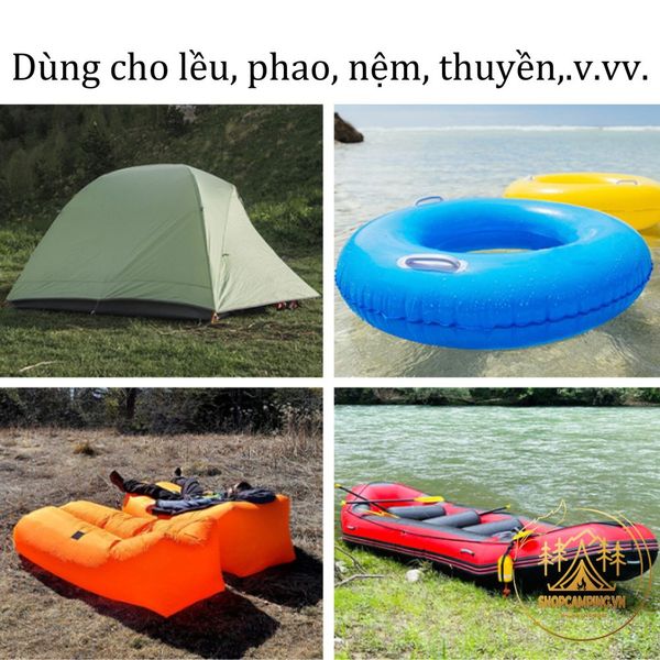  Miếng dán lều trại TPU trong suốt,  dán vá phao, nệm hơi, áo mưa, tăng bạt dã ngoại 