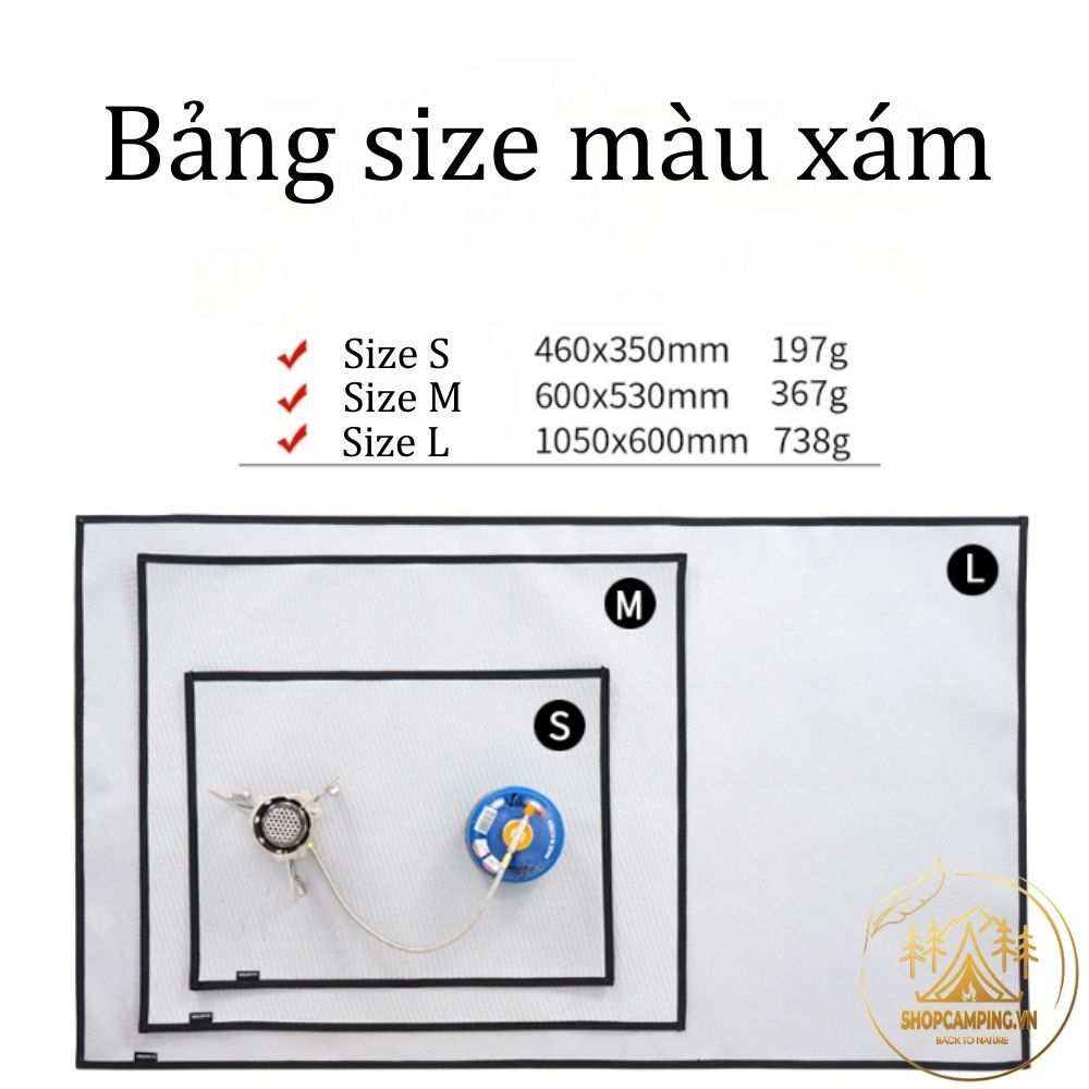 Thảm chống cháy cỏ sợi thủy tinh phủ silicon CLS, tấm thảm chịu nhiệt cao nấu nướng, cắm trại