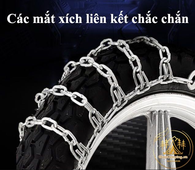 Xích bó lốp xe máy, xích quấn lốp chống trơn trượt