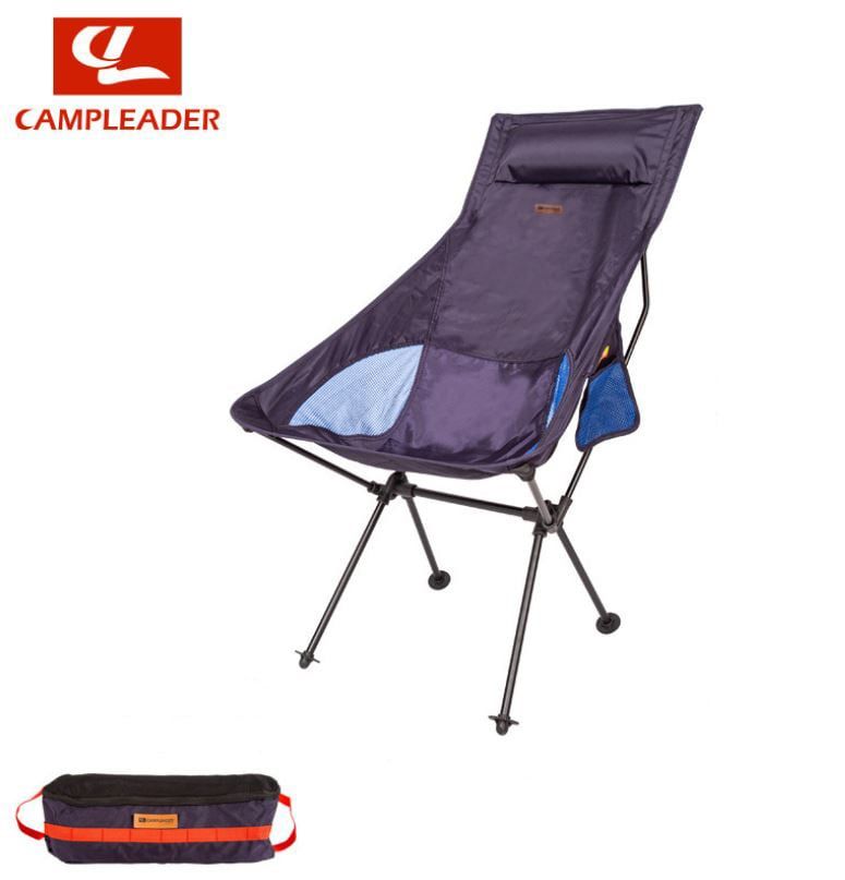 Ghế xếp có gối và tựa cỡ lớn hợp kim nhôm dành cho câu cá, cắm trại, dã ngoại