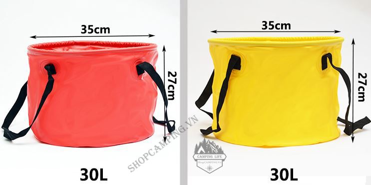 Xô đựng nước gấp gọn bỏ túi 30 lít