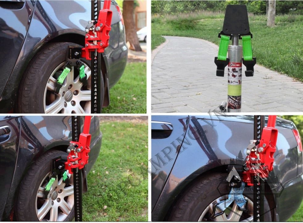Bát móc nâng bánh xe,Bộ móc bánh xe vào đội thước(kích ) dành cho offroad