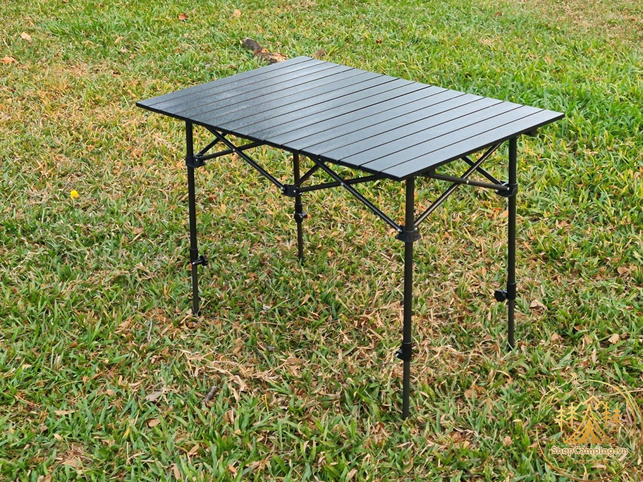 Bàn xếp dã ngoại, cắm trại mặt vân đá cẩm thạch, chịu lực lên đến 120kg